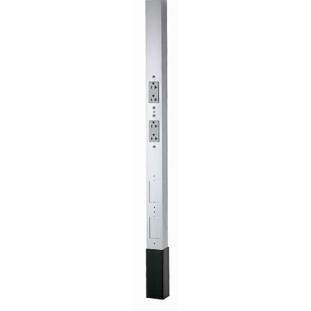 Alum Service Pole, Gray, 12 ft. 2