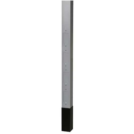 Alum Service Pole, Gray, 12 ft. 2