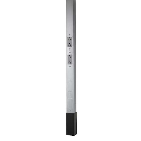 Alum Service Pole, Gray, Includes Divider MPN:HBLPPO12AAL