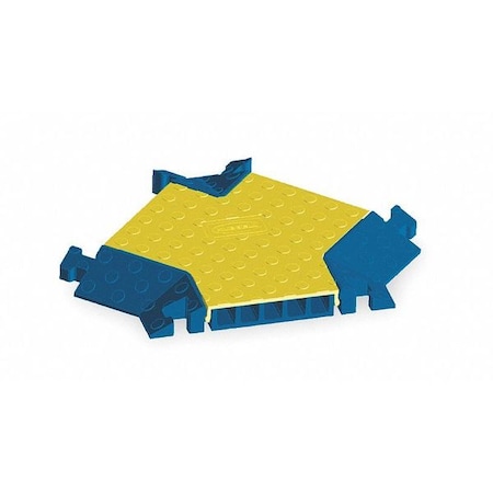 Cable Protector Intersection, 2 in H, 17-1/2 in L, 17-1/2 in W, 5 Channel, Polyurethane MPN:HBLTRED5YB