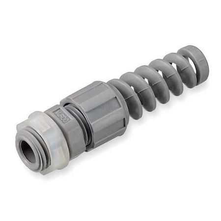 Conduit Fitting Grounding Connector, Liquid-Tight, Nylon, Gray MPN:HJ1015G