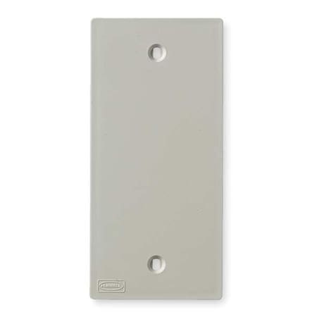 Hubbell 1 Gang Low Profile Blank KP Faceplate - 1-gang - Office White MPN:KP14