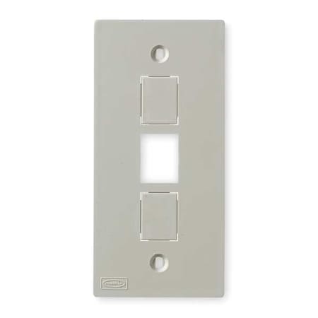 Three-Jack Faceplate, White, PVC, Plates MPN:KP2163