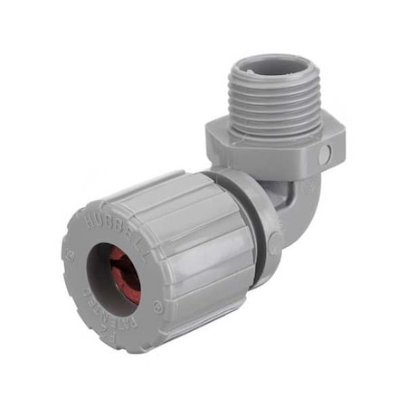 Liquid Tight Connector, 1/2in., 90 deg, Red MPN:NHC1021CR