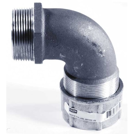 Liquid Tight Connector, 1in., 90 deg, Brown MPN:NHC1040