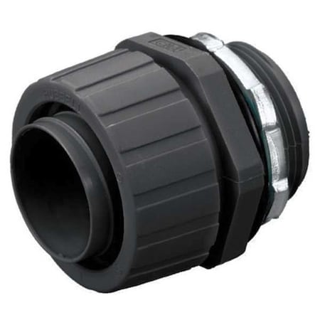 Conduit Fitting Connector, 2 in, Threaded, Nylon, Black MPN:P200NBK