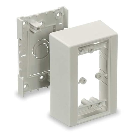 Hubbell 1 Gang Standard Station Mounting Box - 1-gang - Office White MPN:PDB12S