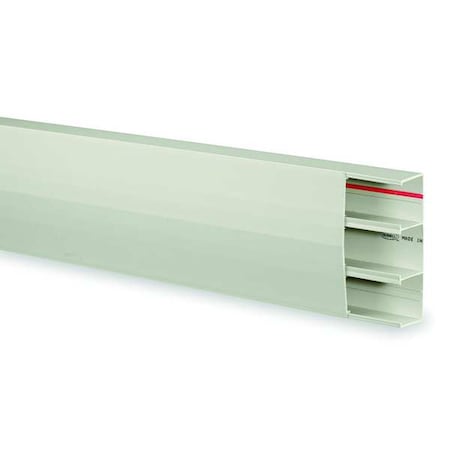 Base & Cover Raceway, PS3 Series, 3 Channel, 6-11/16 in W, 2 in H, 10 ft L, White MPN:PS3BC10