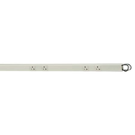 Prewired Raceway, 8 Outlets, White MPN:PT205112