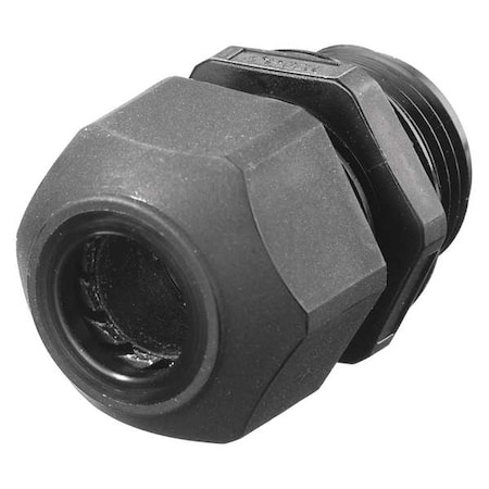 Cable Connector, 1 In, Straight, Black MPN:SEC100BA