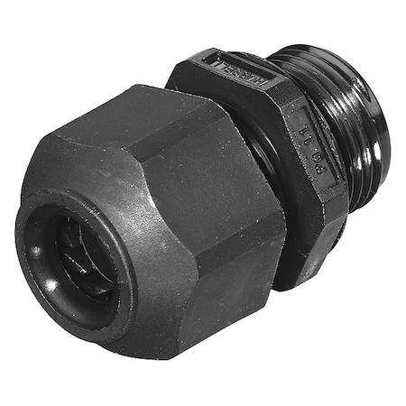 Cable Connector, PG11, Straight, Black MPN:SECP11BA