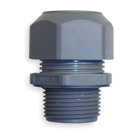 Cable Connector, PG9, Straight, Gray MPN:SECP9GA