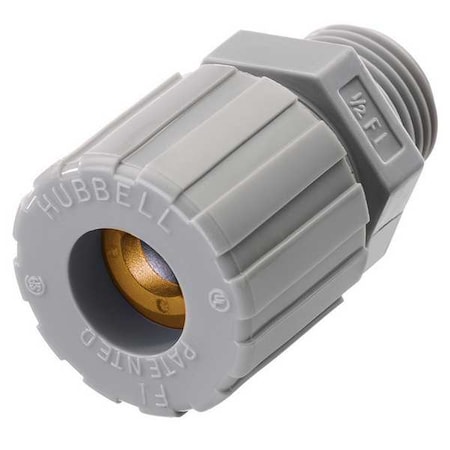 Cord Connector, 3/8 in., Straight, Gray MPN:SHC1008CR