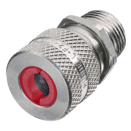 Liquid Tight Connector, 3/8 in., Red MPN:SHC1009