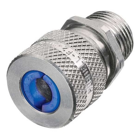 Liquid Tight Connector, 3/4 in., Blue MPN:SHC1033