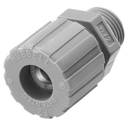Liquid Tight Connector, 1in, Straight, Gray MPN:SHC1043CR