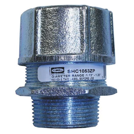 Liquid Tight Connector, 1-1/4 in, Straight MPN:SHC1053ZP