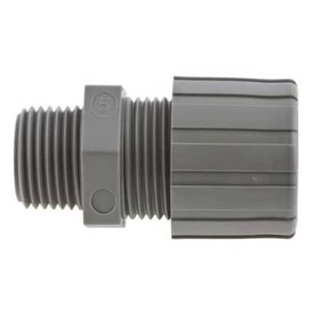 Cable Connector, 1/2 in., Straight, Black MPN:SHC2024CR
