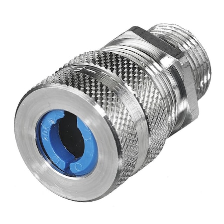Kellems Wire Management, Metric Aluminum Cord Connectors, Straight Female, .25-.38