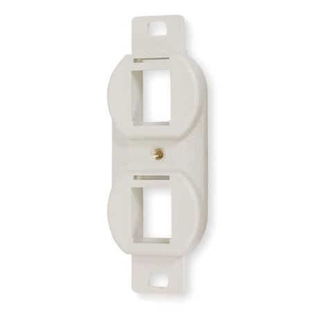 Outlet Frame, 2P, Flush Keystone Mounting MPN:BR106C