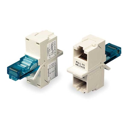 Hubbell BR851241A Network Connector Adapter - 2 x RJ-45 Network Female - 1 x RJ-45 Network Male MPN:BR851241A