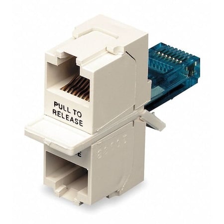 Hubbell BR851B Network Connector Adapter - 2 x RJ-45 Network Female - 1 x RJ-45 Network Male MPN:BR851B