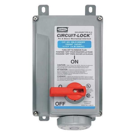 100 Amp 240 Vlot MPN:HBL3100MI6W