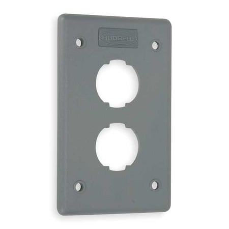 Wall Plate, 2port, 1gang MPN:HI24GY
