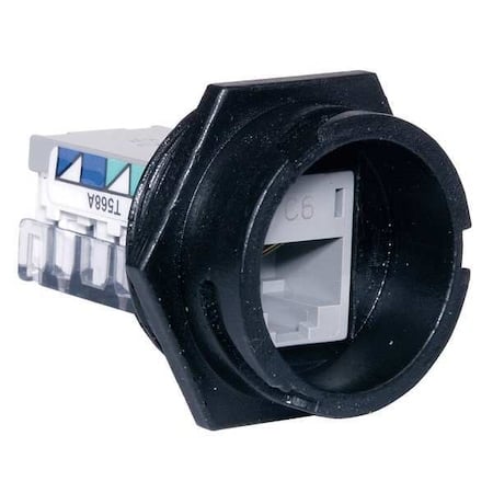 Screw-In Jack, 1.3125 in H, Black MPN:HI6