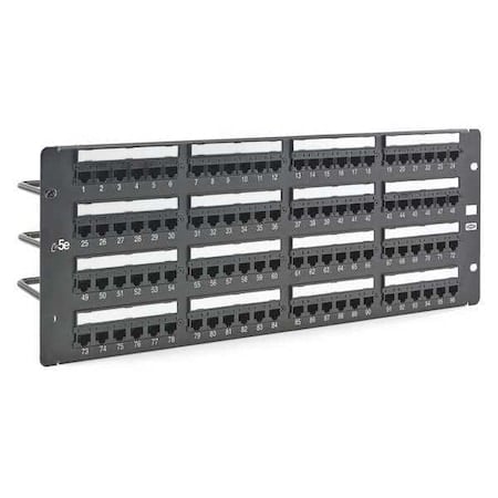 Patch Panel, 6.97in.H, 5e Category, Steel MPN:HP5E96