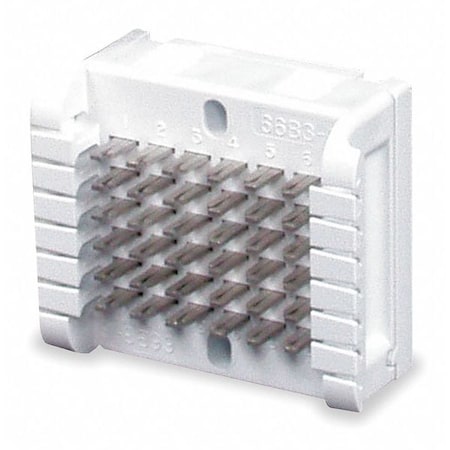 Wiring Block, 6-pair, 6 x 6 block size MPN:HPW66B36