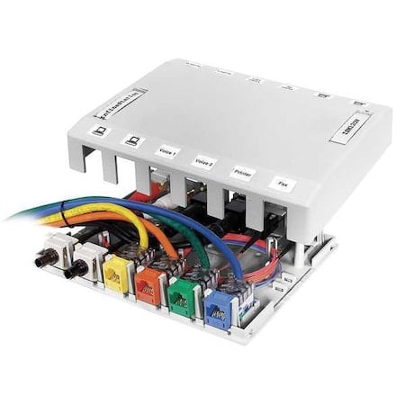 Surface Mount Box, 12 Ports, White MPN:HSB12W