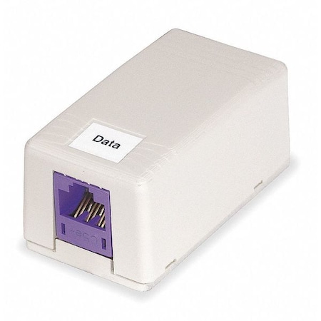 Hubbell iStation Mounting Box for Keystone Module - Light Almond, Office White MPN:HSB1OW