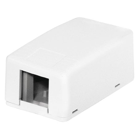 Surface Mount Box, 1 Port, White MPN:HSB1W