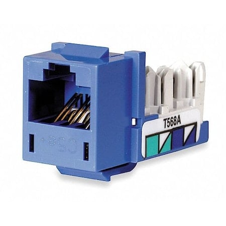 Hubbell SPEEDGAIN Xcelerator HXJ5EB Cat.5e Connector - 25 Pack - 1 x RJ-45 Network - Blue MPN:HXJ5EB