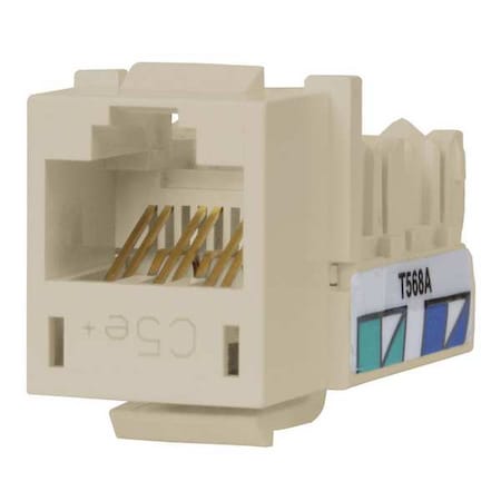 Hubbell Xcelerator HXJ5EOW Cat.5e Keystone Jack - 1 x RJ-45 Network Female - White MPN:HXJ5EOW
