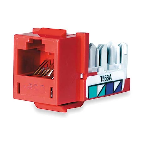 Jack, Red, Cat5e, Rj45 MPN:HXJ5ER
