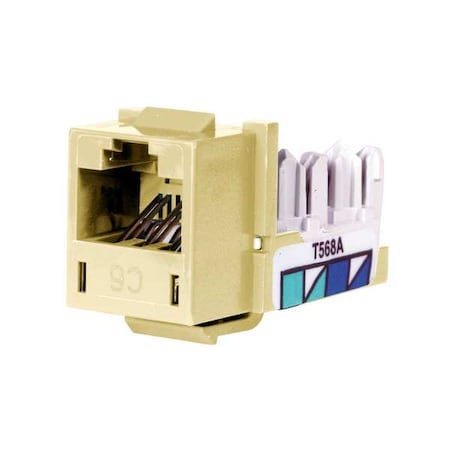 Modular Jack, 0.875 in H, Ivory MPN:HXJ6EI