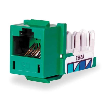 Modular Jack, 0.875 in H, Green MPN:HXJ6GN