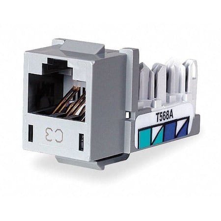 Jack, Gray, Cat6, Rj45 MPN:HXJ6GY
