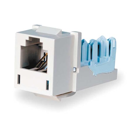 Modular Jack, 0.875 in H, Ivory MPN:HXJ6TI