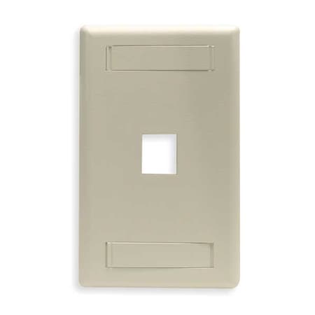 Hubbell 1-Socket IFP11EI Faceplate - 1 x Socket(s) - 1-gang - Electric Ivory MPN:IFP11EI
