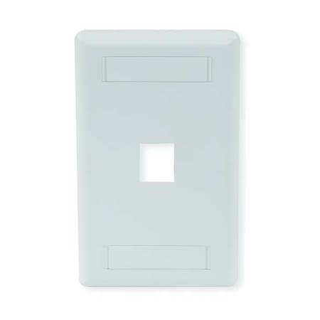 Hubbell 1-Socket IFP11OW Faceplate - 1 x Socket(s) - 1-gang - Office White MPN:IFP11OW