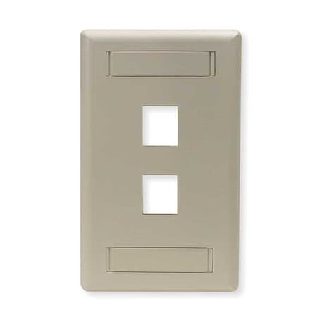 Hubbell 2-Socket IFP12EI Faceplate - 2 x Socket(s) - 1-gang - Electric Ivory MPN:IFP12EI