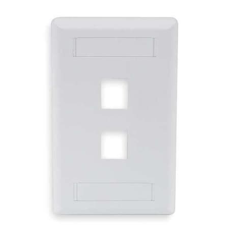 Hubbell 2-Socket IFP Faceplate - 2 x Socket(s) - 1-gang - Office White MPN:IFP12OW