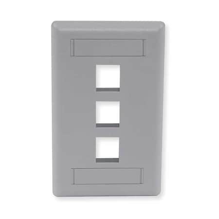 Wall Plate, 3 Port MPN:IFP13GY