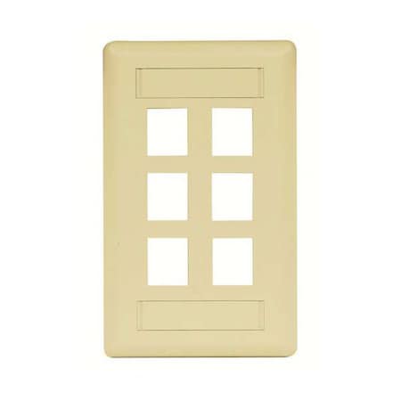 Wall Plate, 6 Port MPN:IFP16EI