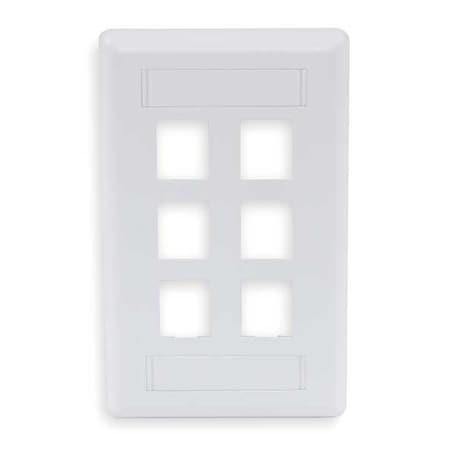 Wall Plate, 6 Port MPN:IFP16OW