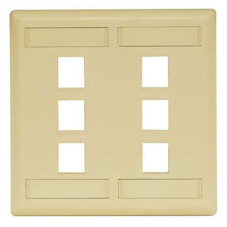 6 Port Data Comm Face Plate MPN:IFP26EI