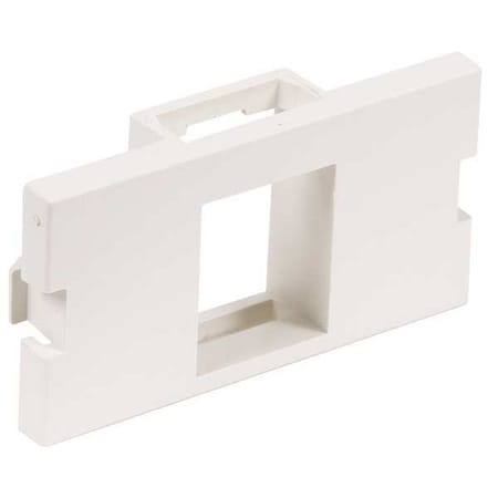 Hubbell iSTATION 1 Socket Keystone Faceplate Module - White MPN:IM1K1W